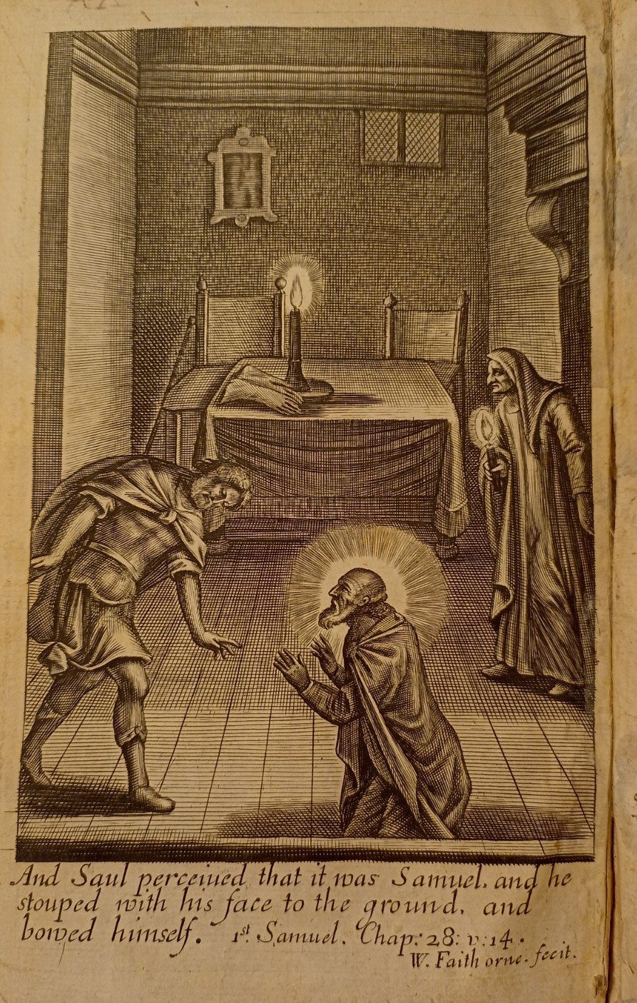 Engraving of Saul and Samuel