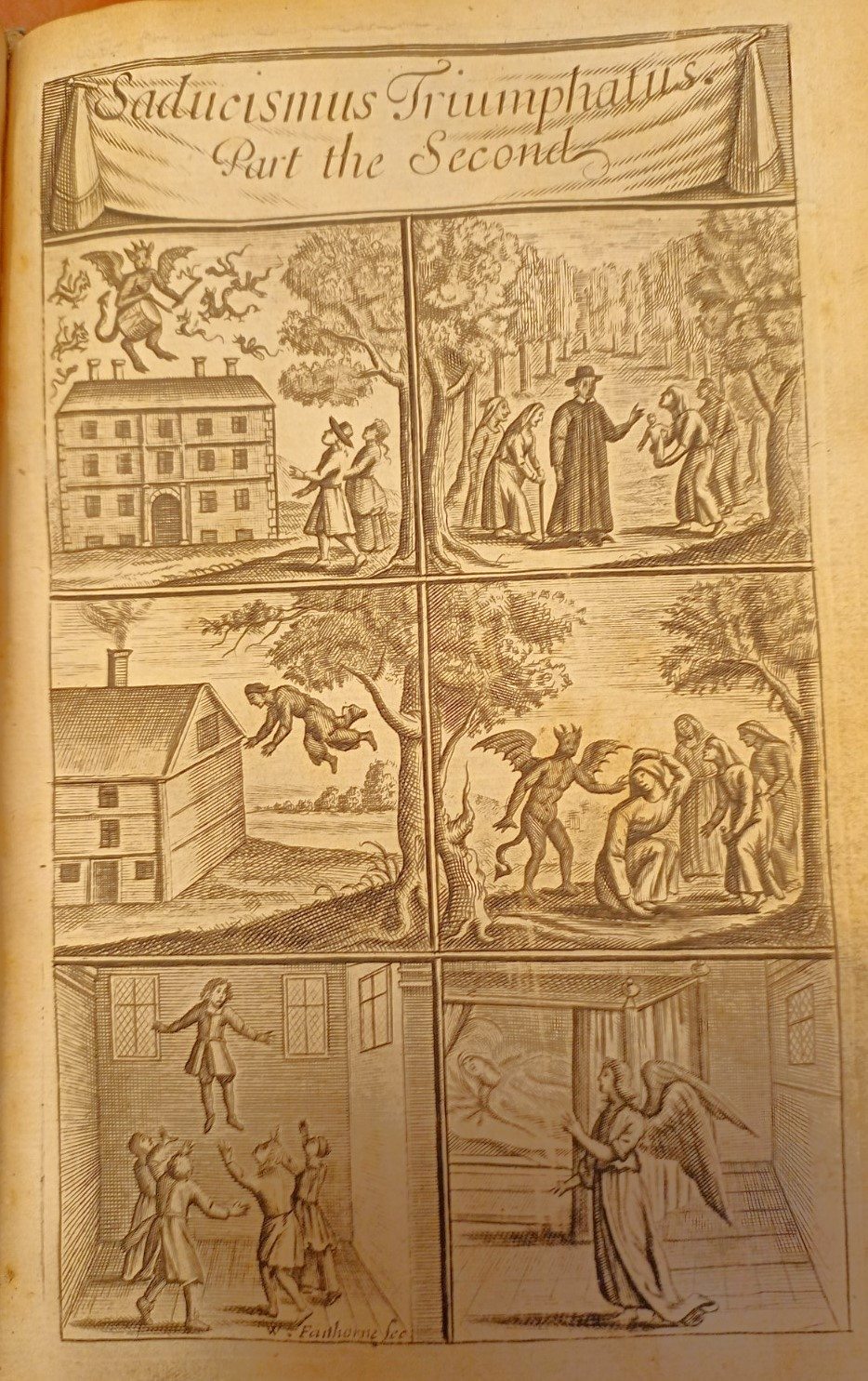 Series of engravings showing various supernatural occurrences 