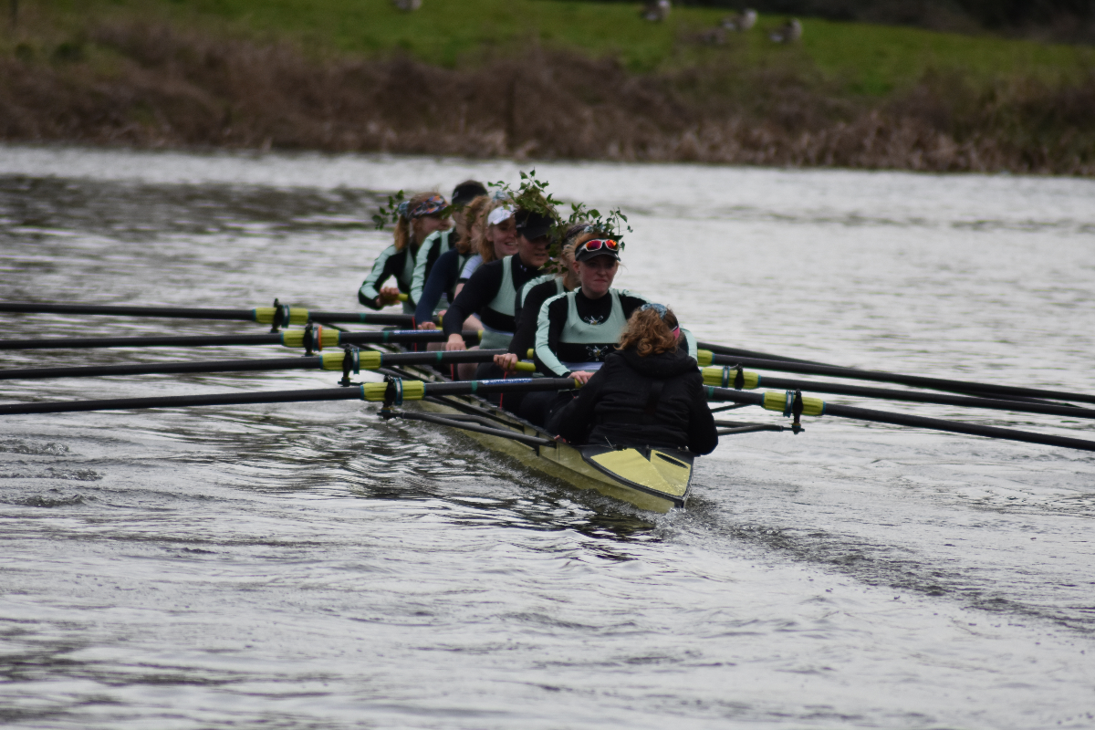 Lent Bumps W1 rowing back after bumping