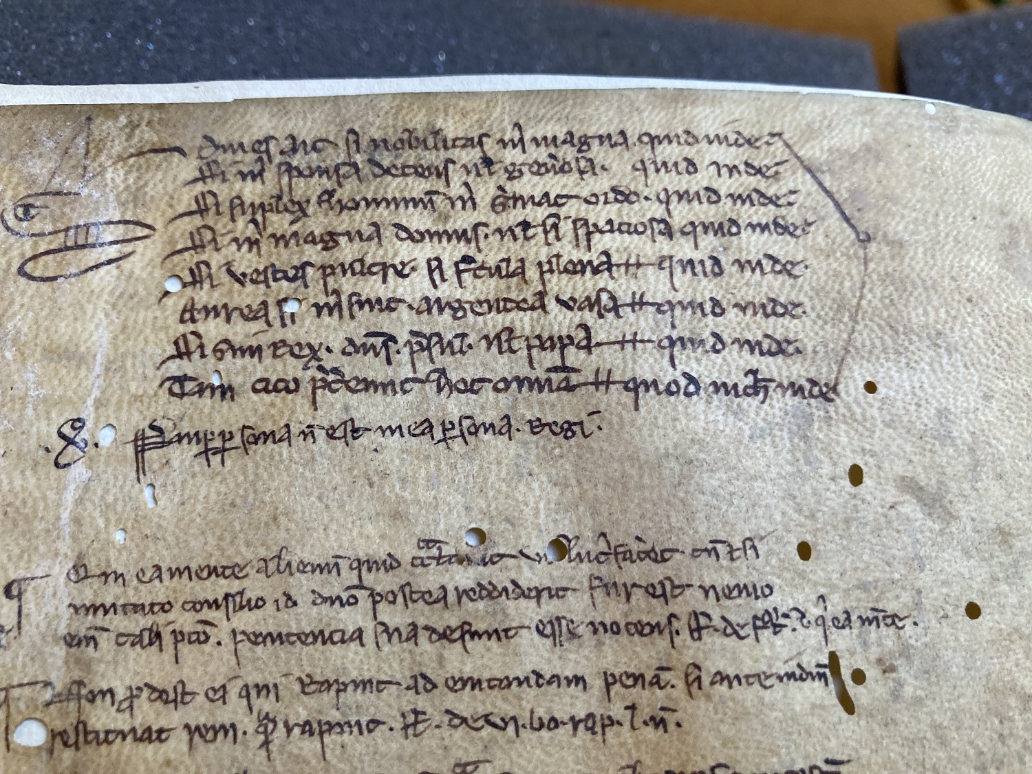 An historic manuscript with ancient writing