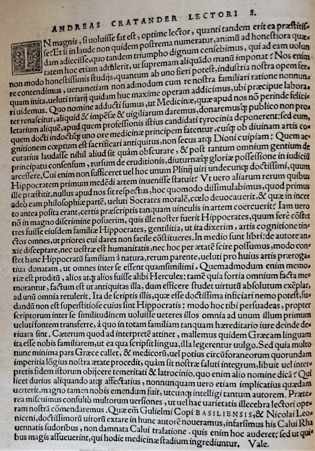 Page from the book, text in Latin. 